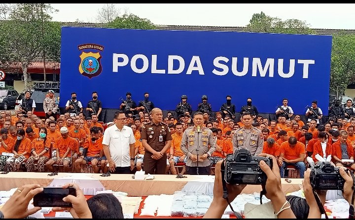 Polda Sumut Tangkap 1.058 Pelaku Narkoba