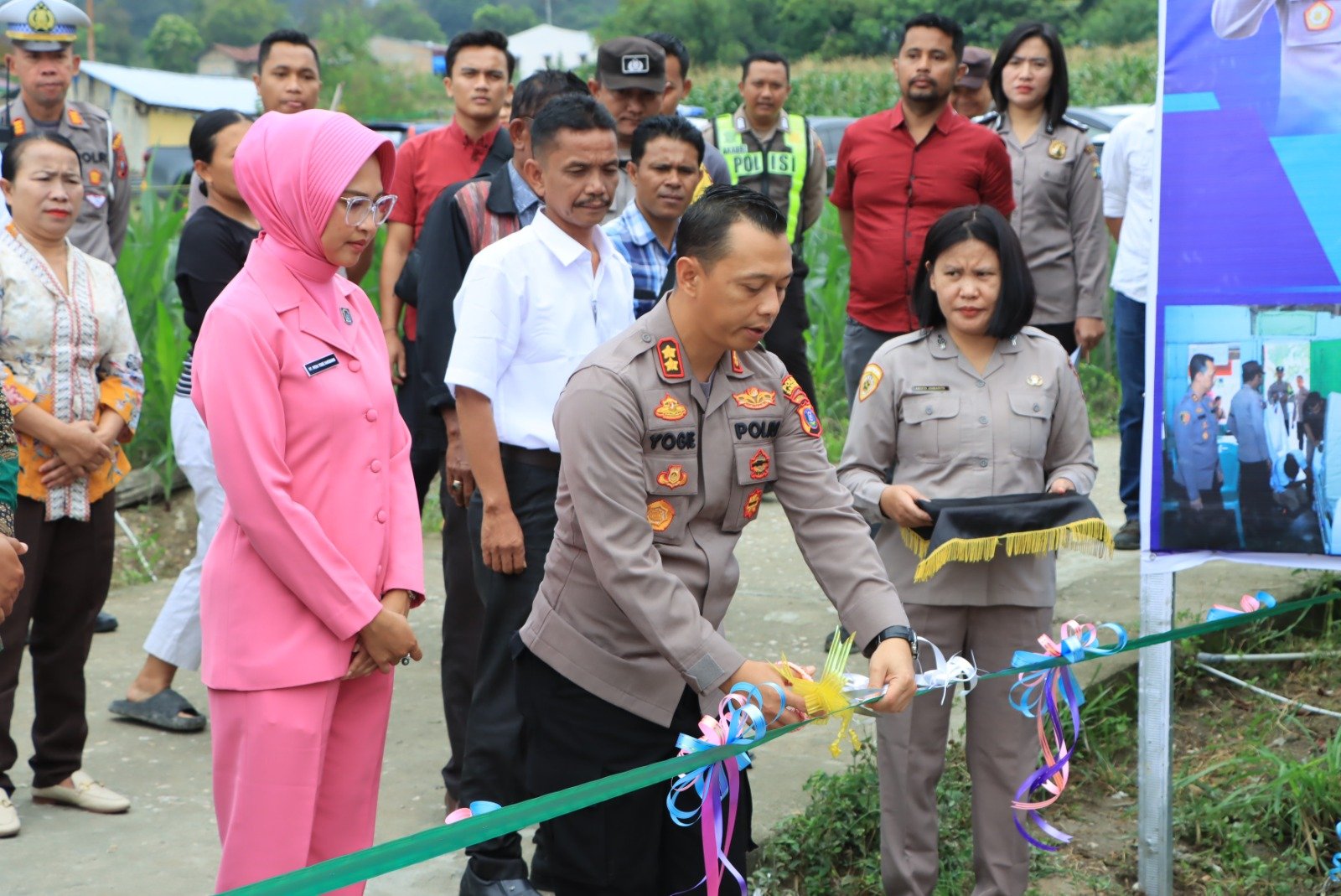 Polres Samosir Bersama Batalyon Akpol 2003, Resmikan Sumur Bor