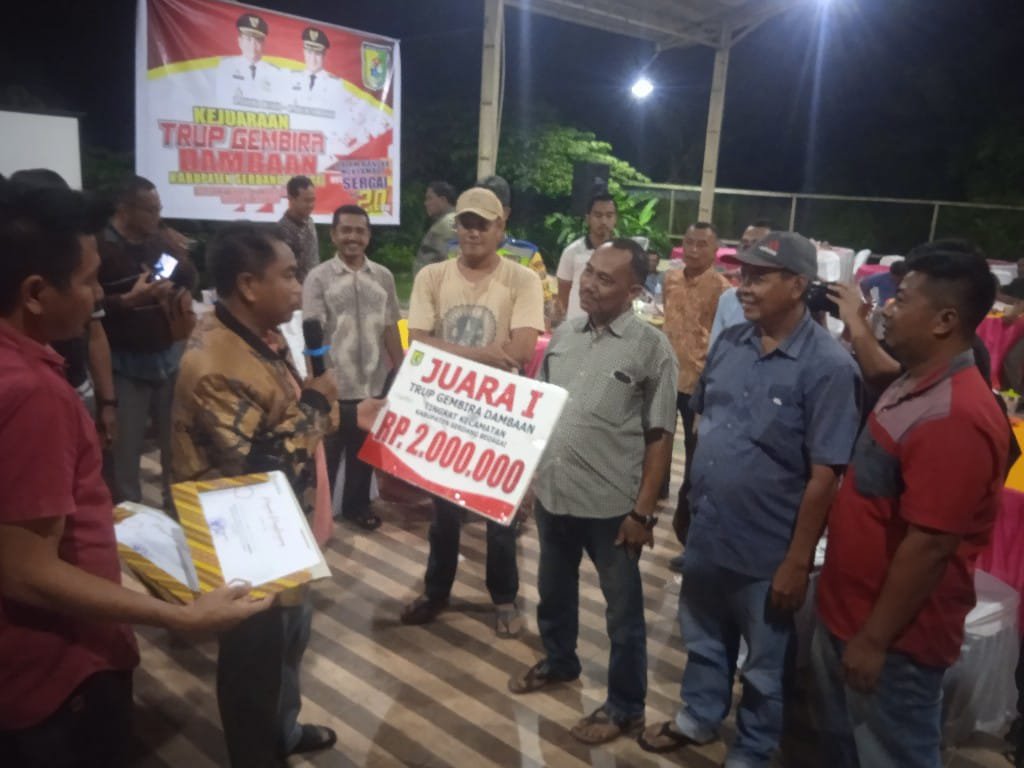 Safari Trup Gembira Dambaan, Tim Desa Sementara Sabet Juara I