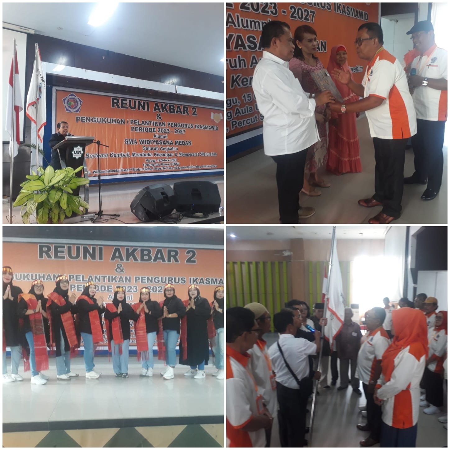 Reuni Akbar 2 dan Pengukuhan Pengurus IKASMAWID, Zainuddin Mars: Pererat Silaturahmi, Berikan Manfaat