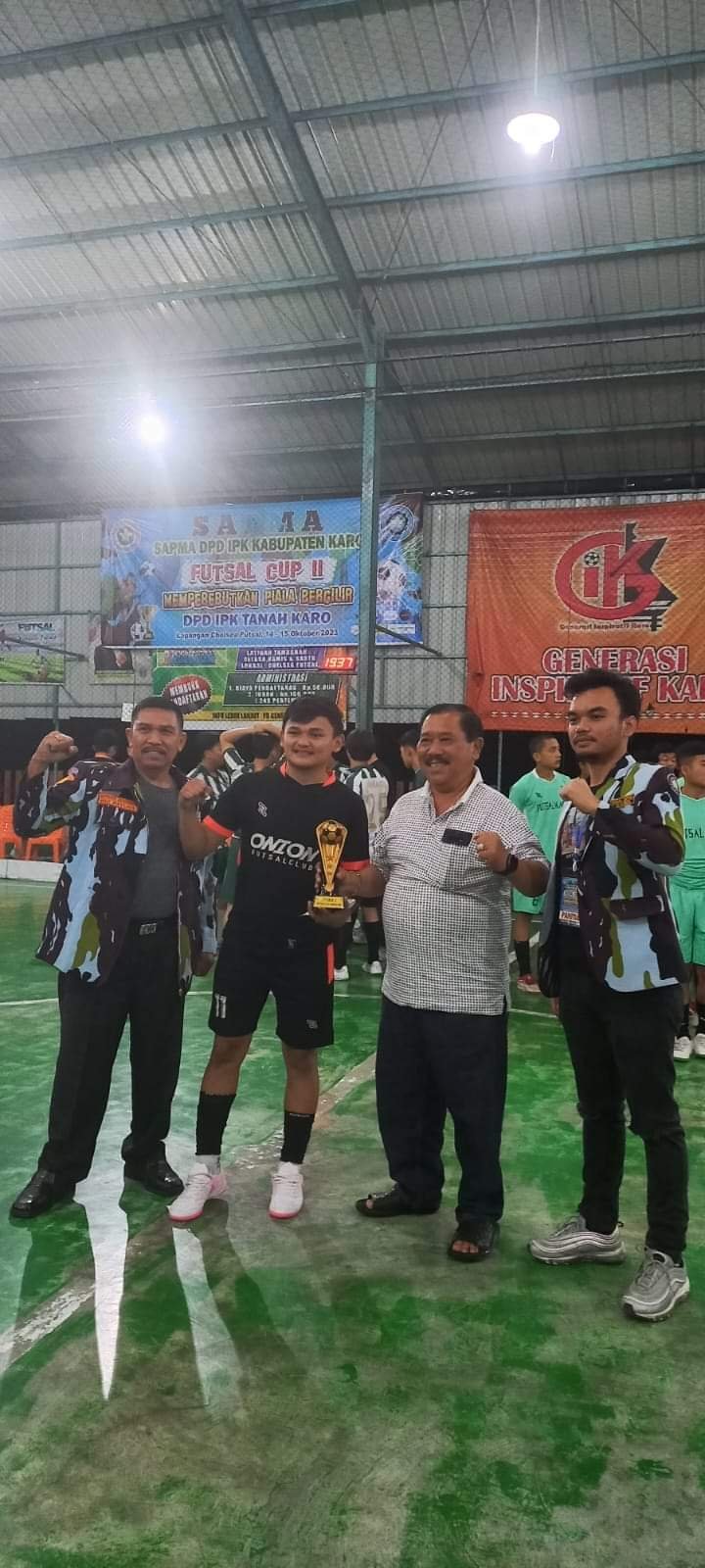 Sekda Kabupaten Karo Hadiri Turnamen Futsal Cup II Piala Bergilir DPD IPK Karo