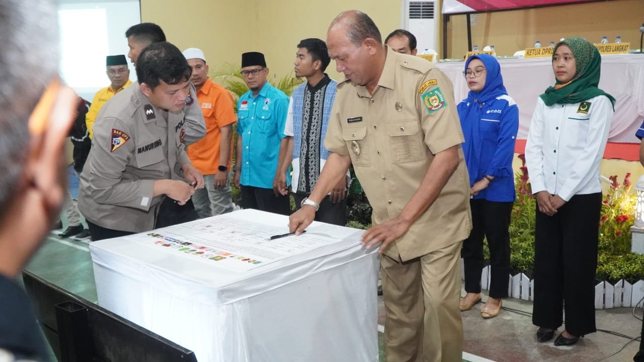 Deklarasi Damai, Syah Afandin Harapkan Pemilu di Langkat Berjalan Lancar