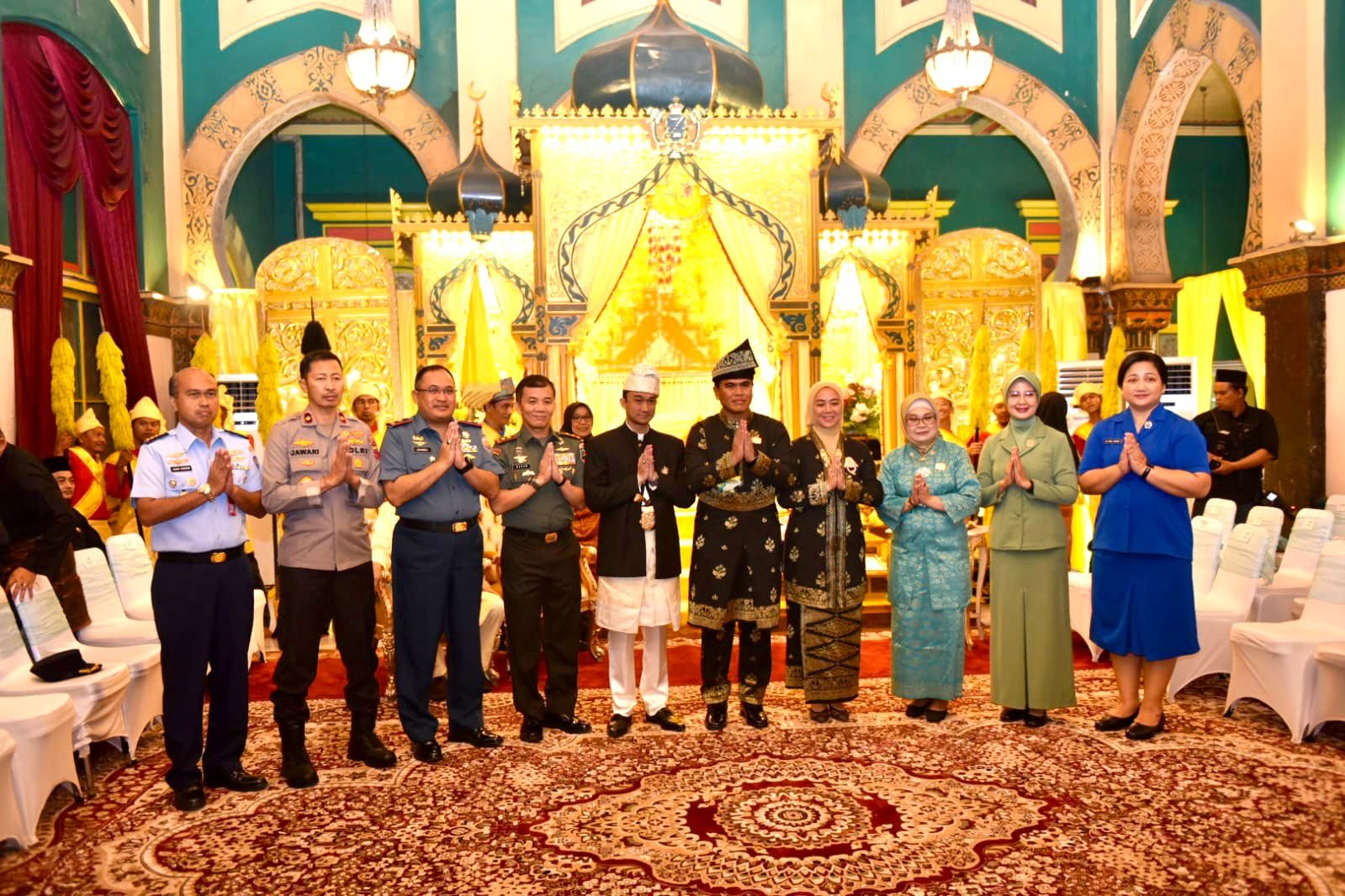 Pangdam I/BB Hadiri Penganugerahan Gelar Dato Panglima Laksmana Diraja kepada Kasal