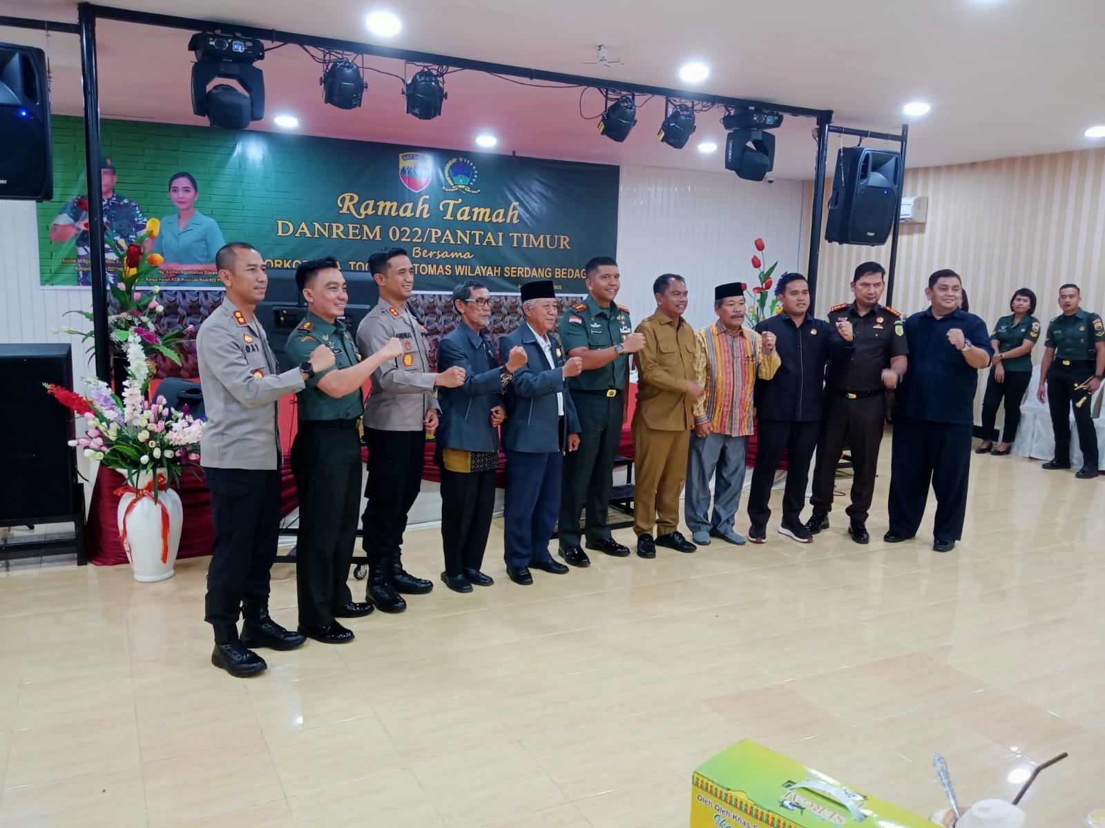 Bupati Sergai Didampingi Forkopimda Sambut Kunjungan Silaturahmi Danrem 022/PT Yang Baru