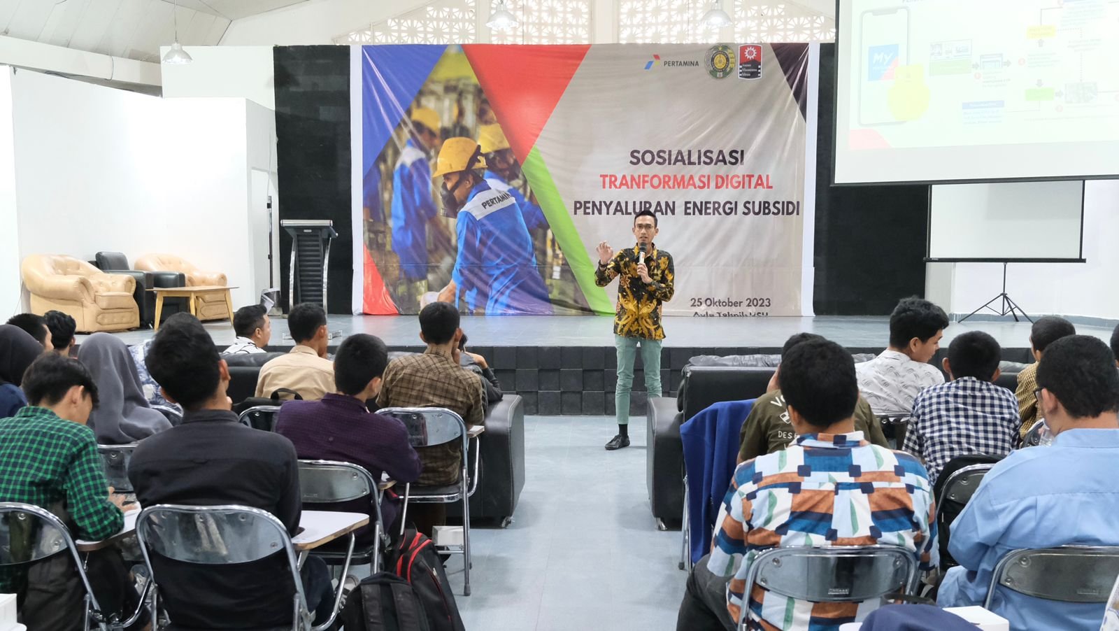 Pertamina Patra Niaga Sosialisasikan Tranformasi Digital Penyaluran Energi Subsidi kepada Mahasiswa USU