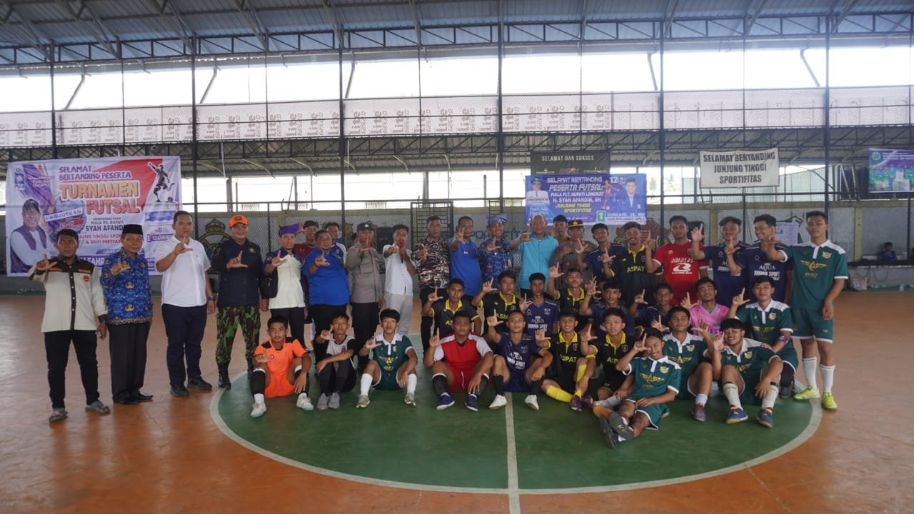 Turnamen Futsal Piala Plt Bupati Langkat Diikuti 54 Team