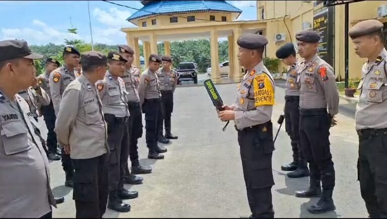 Maksimalkan Pengamanan Pemilu Sat Samapta Polres Labusel Tingkatkan Kemampuan