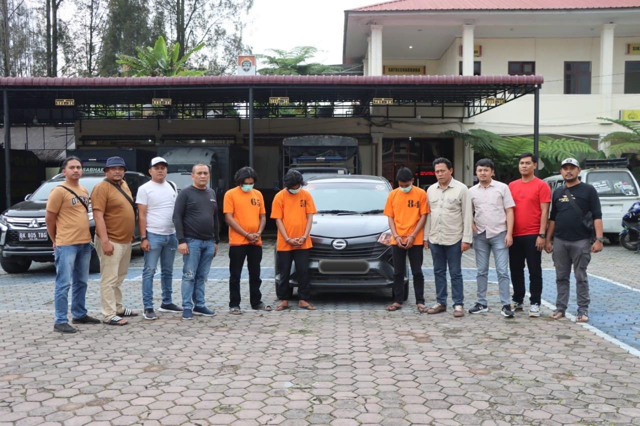 Satreskrim Polres Karo Tangkap 3 Pelaku Penganiayaan Anggota Polri di Doulu