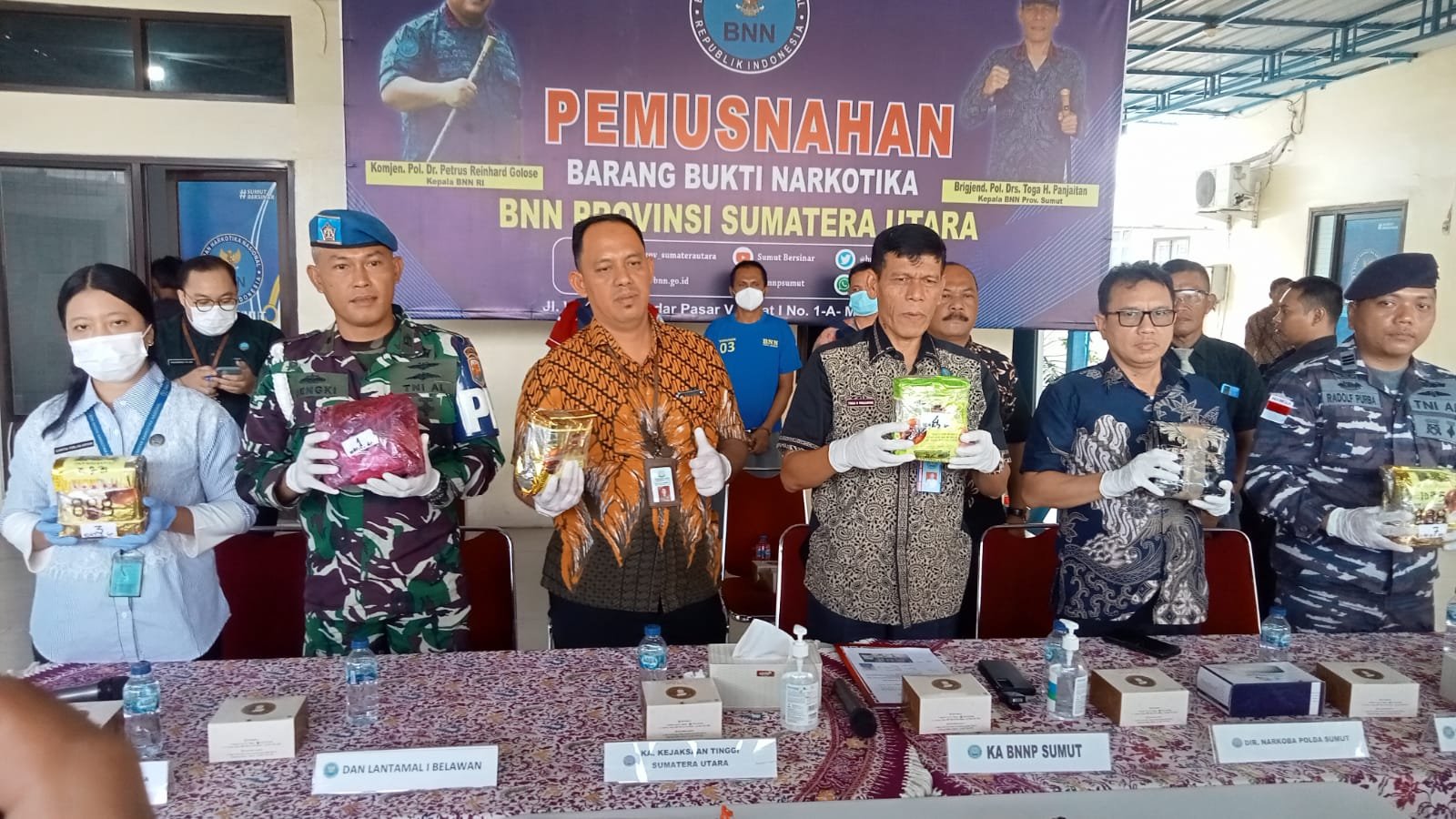 BNNP Musnahkan 7 Kg Sabu, Kurir Terancam Hukuman Mati