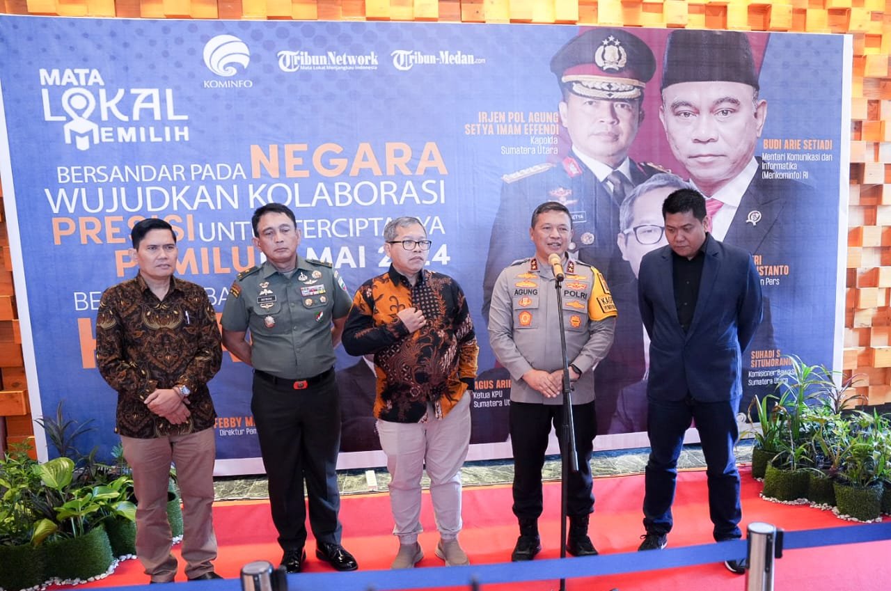 Diskusi Pemilu Damai Tanpa Hoaks Kapolda Sumut Ajak Masyarakat dan Media Sukseskan Pemilu