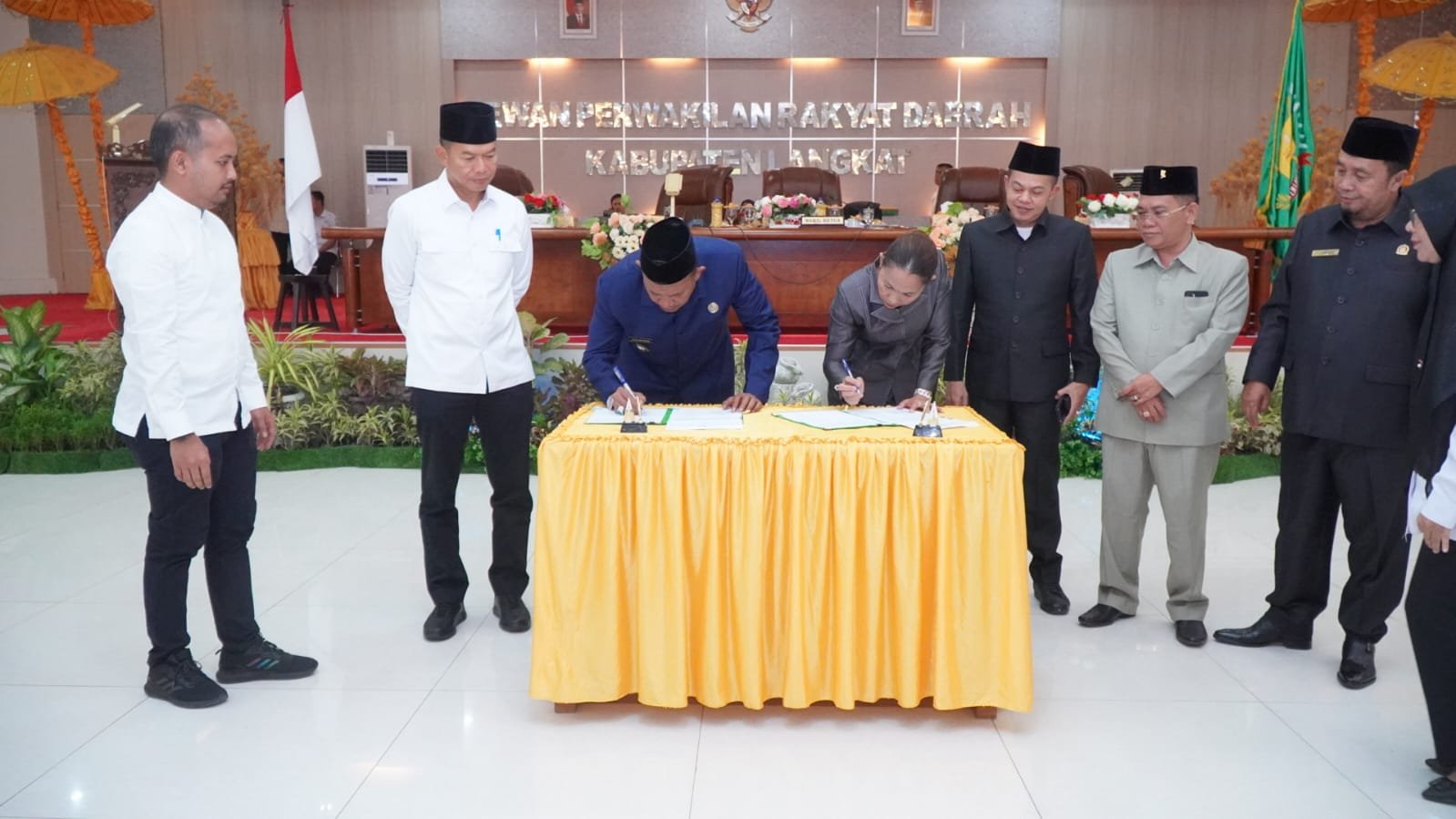 Rancangan KUA-PPAS APBD Langkat TA 2024 Disahkan