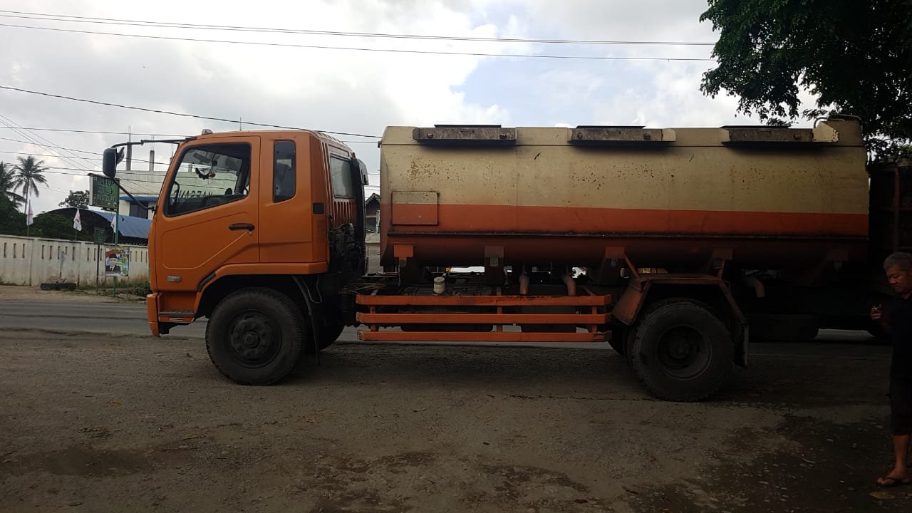 Bawa Muatan Ikan Nila Dari Parapat Menuju Pantai Cermin, Truk Fuso Tangki Raib Tak Ada Kabar.