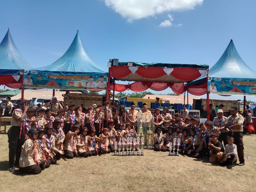 Ketua Kwarcab Palas Tutup LKP Pramuka Penggalang Tahun 2023