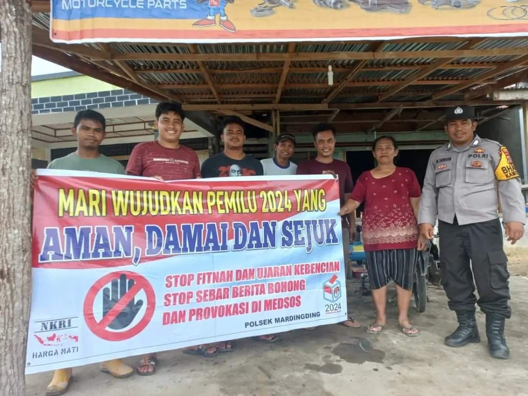 Jelang Pemilu 2024, Bhabinkamtibmas Polsek Tigabinanga Lakukan Cooling System