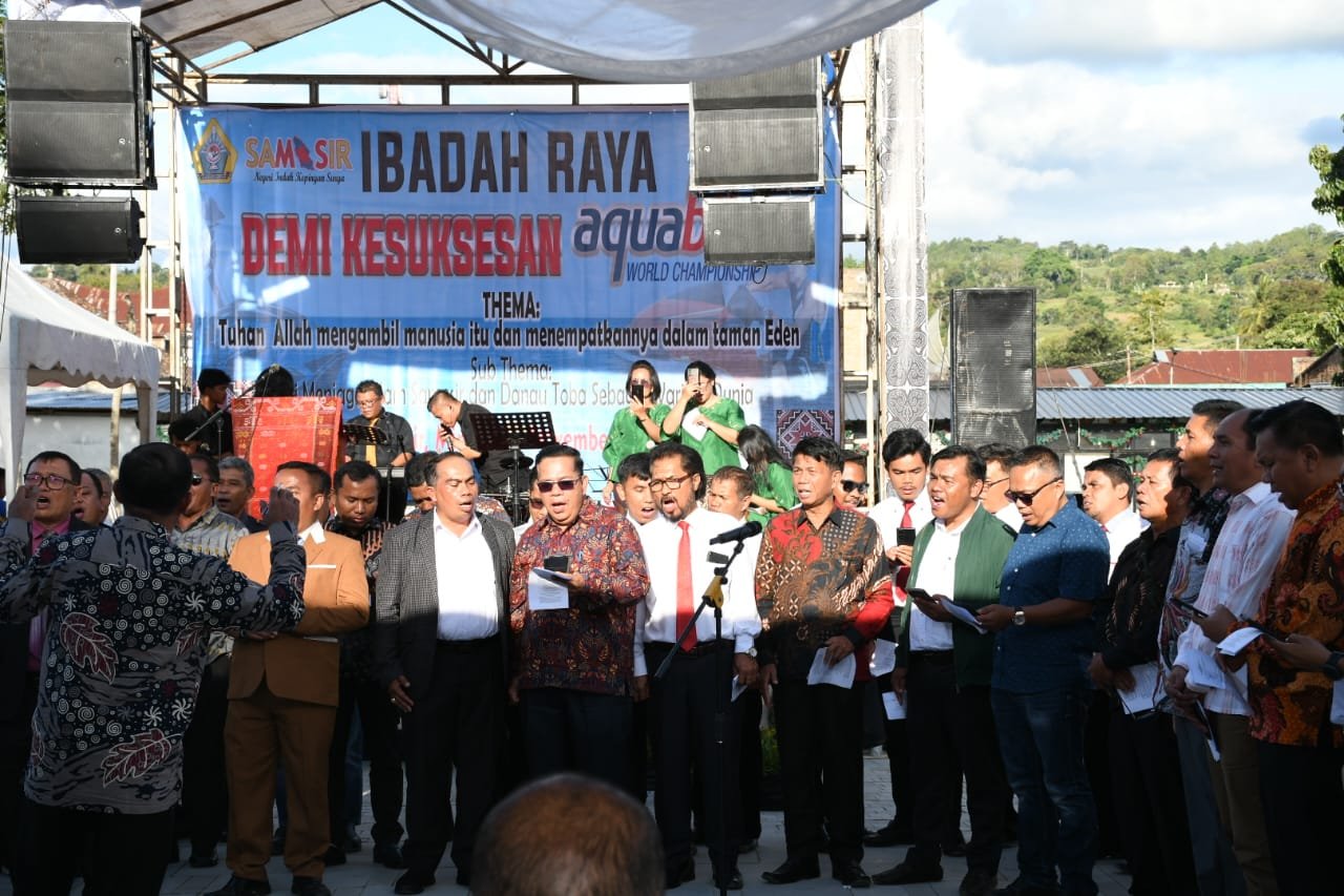 Pemkab Samosir Ibadah Raya Sambut Event Aquanike World Championship 2023