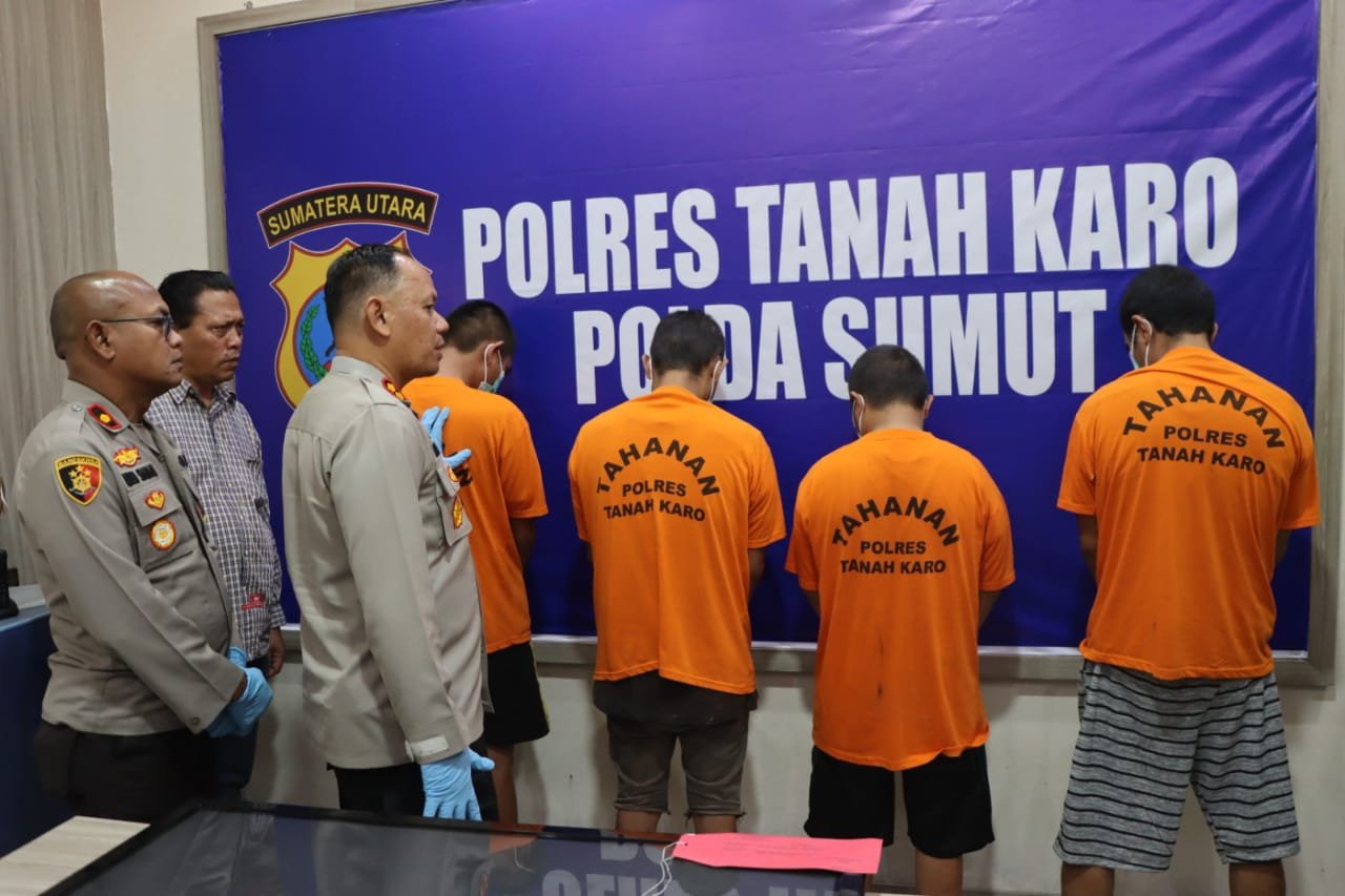 Hasil Ops Sikat Polres Karo, Ungkap 7 Target Operasi