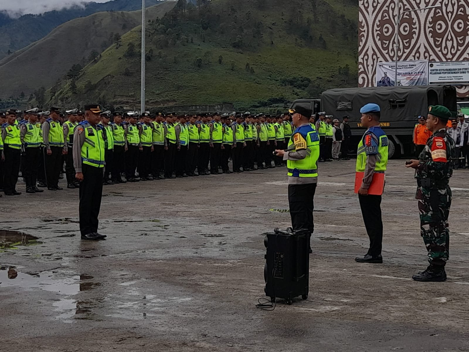 507 Personil Gabugan TNI-Polri dan Pemda Amankan Pembukaan Event Aquabike