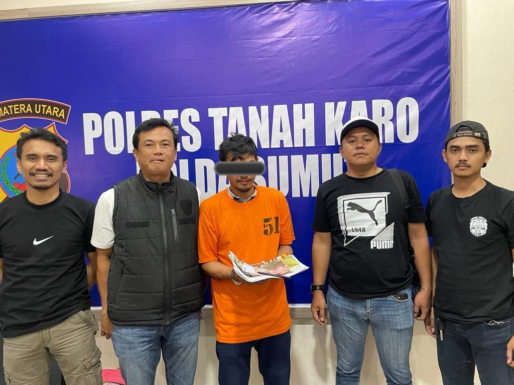 Satreskrim Polres Tanah Karo Tangkap Tersangka Judi Togel