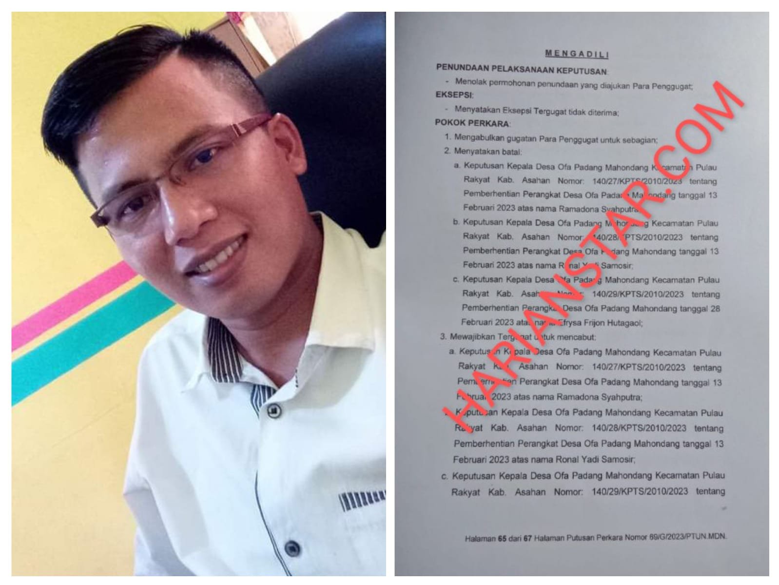 PTUN Medan Kabulkan Gugatan Tiga Perangkat Desa Ofa Padang