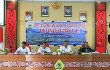 Tim Terpadu Penataan KJA/KJT Samosir Bahas Deliniasi Zona A4