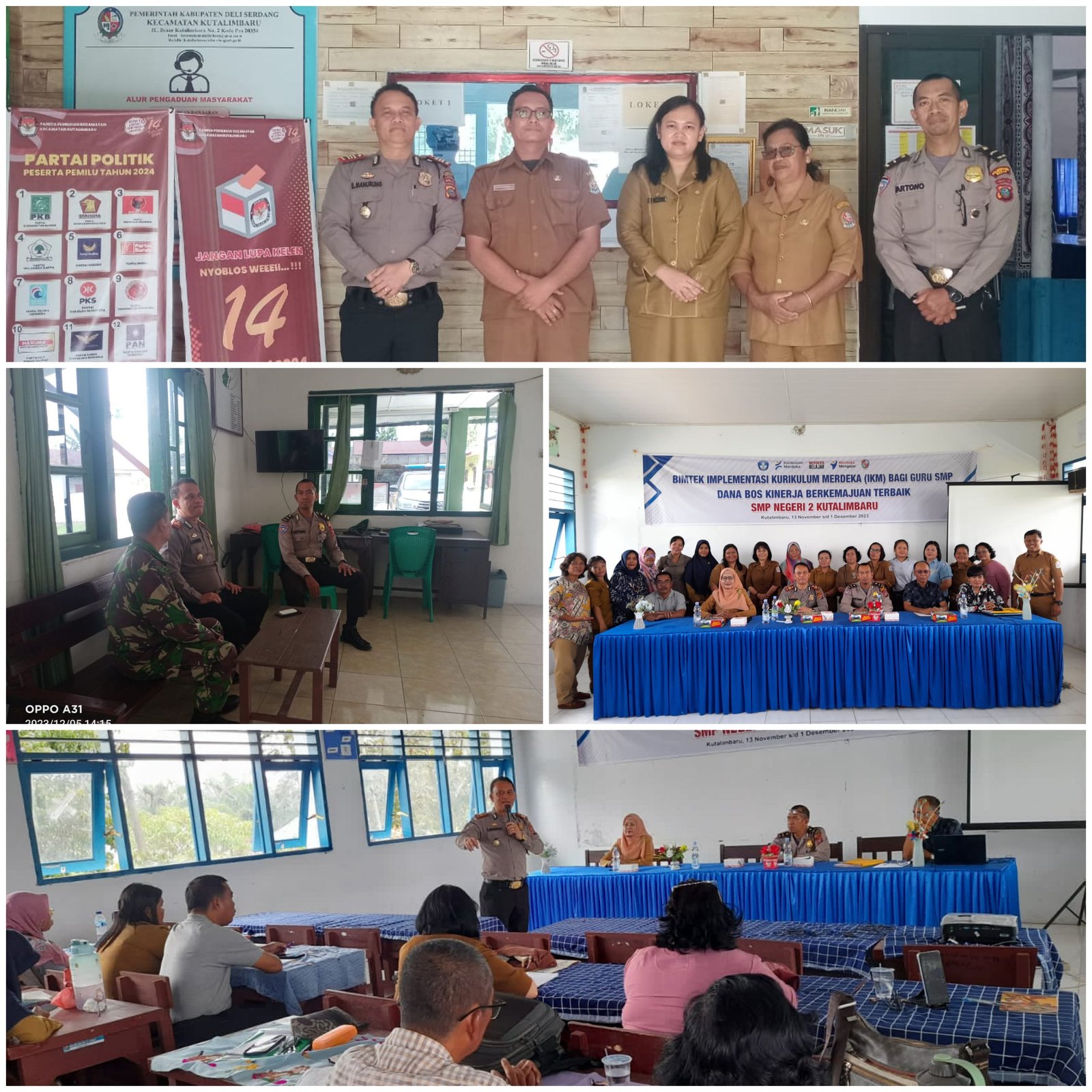 Kapolsek Kutalimbaru Peduli Pendidikan, Harapkan Tetap Solid dan Bersinergi