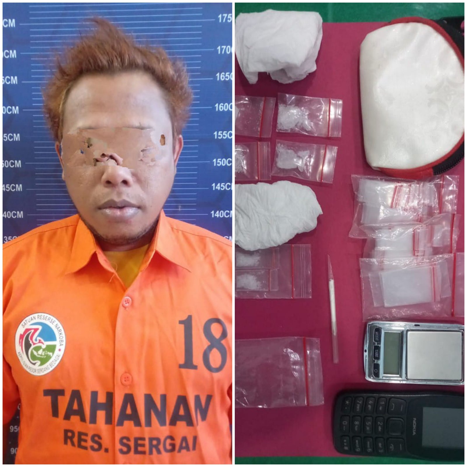 Dower Bandar Sabu, Tak Berkutik Saat Diciduk Polres Sergai