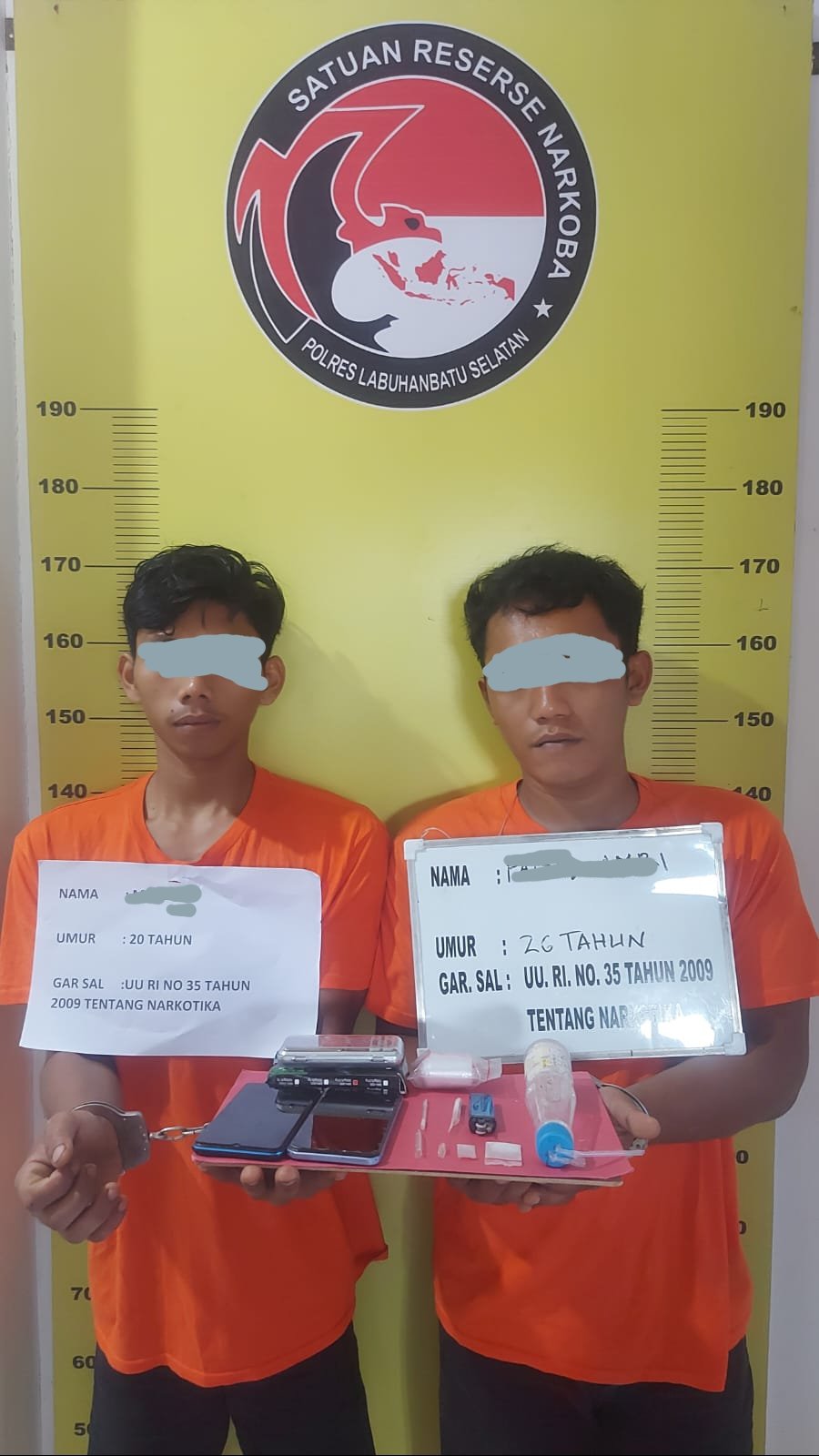 Dua Pengedar Sabu Ditangkap saat Tunggu Pembeli di Kamar