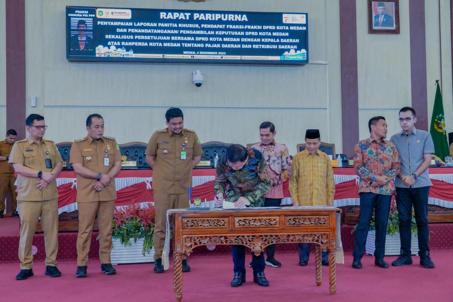 Pemko Medan & DPRD Setujui Ranperda Tentang Pajak dan Retribusi Daerah