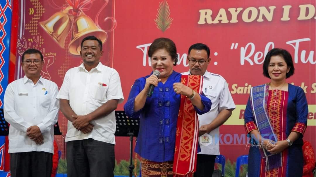 Bupati Karo Hadiri Natal Saitun Se-GBKP Rayon I dan II