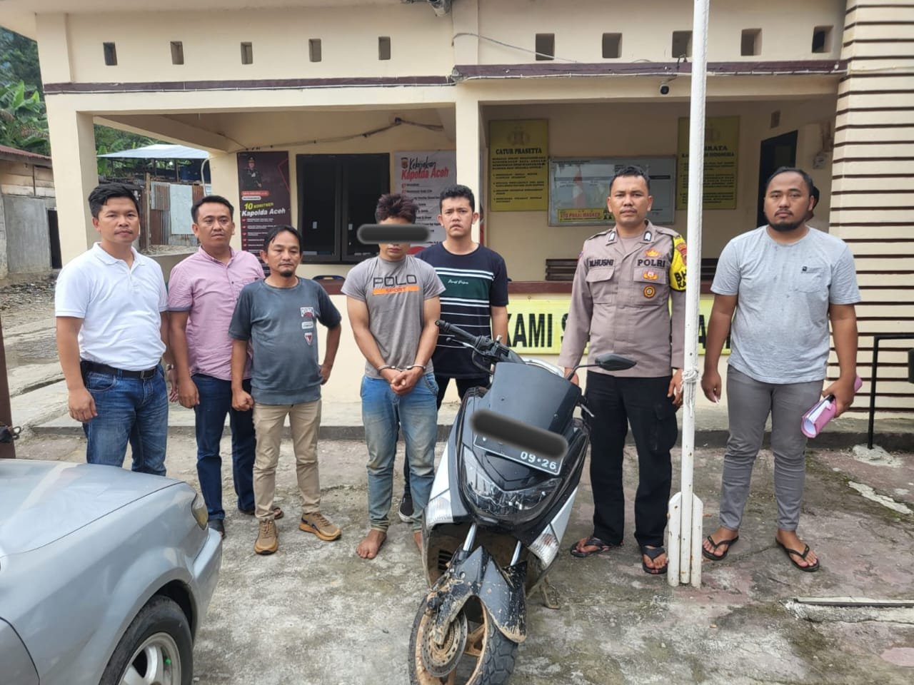 Pekerja Doorsmeer Larikan Sepeda Motor Pelanggan, Ditangkap Polsekta Berastagi Di Aceh Tenggara