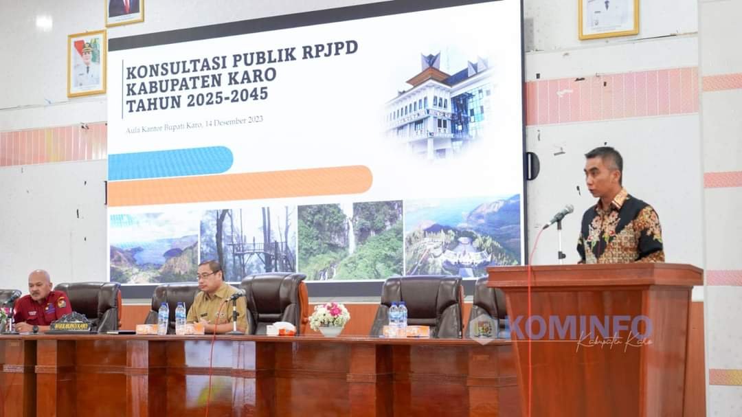 Wakil Bupati Karo Buka Konsultasi Publik RPJPD Tahun 2025-2045