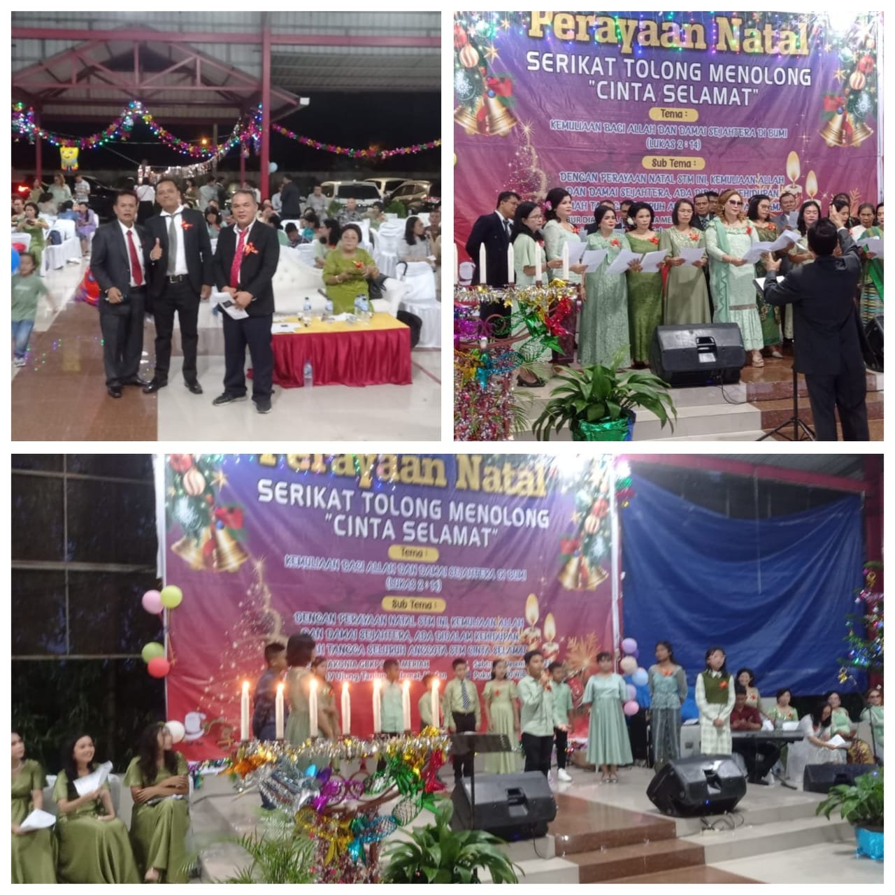 Maruli Siahaan Caleg DPR RI Partai Golkar Dapil Sumut 1 Menghadiri Natal STM Cinta Selamat Kecamatan Medan Tuntungan