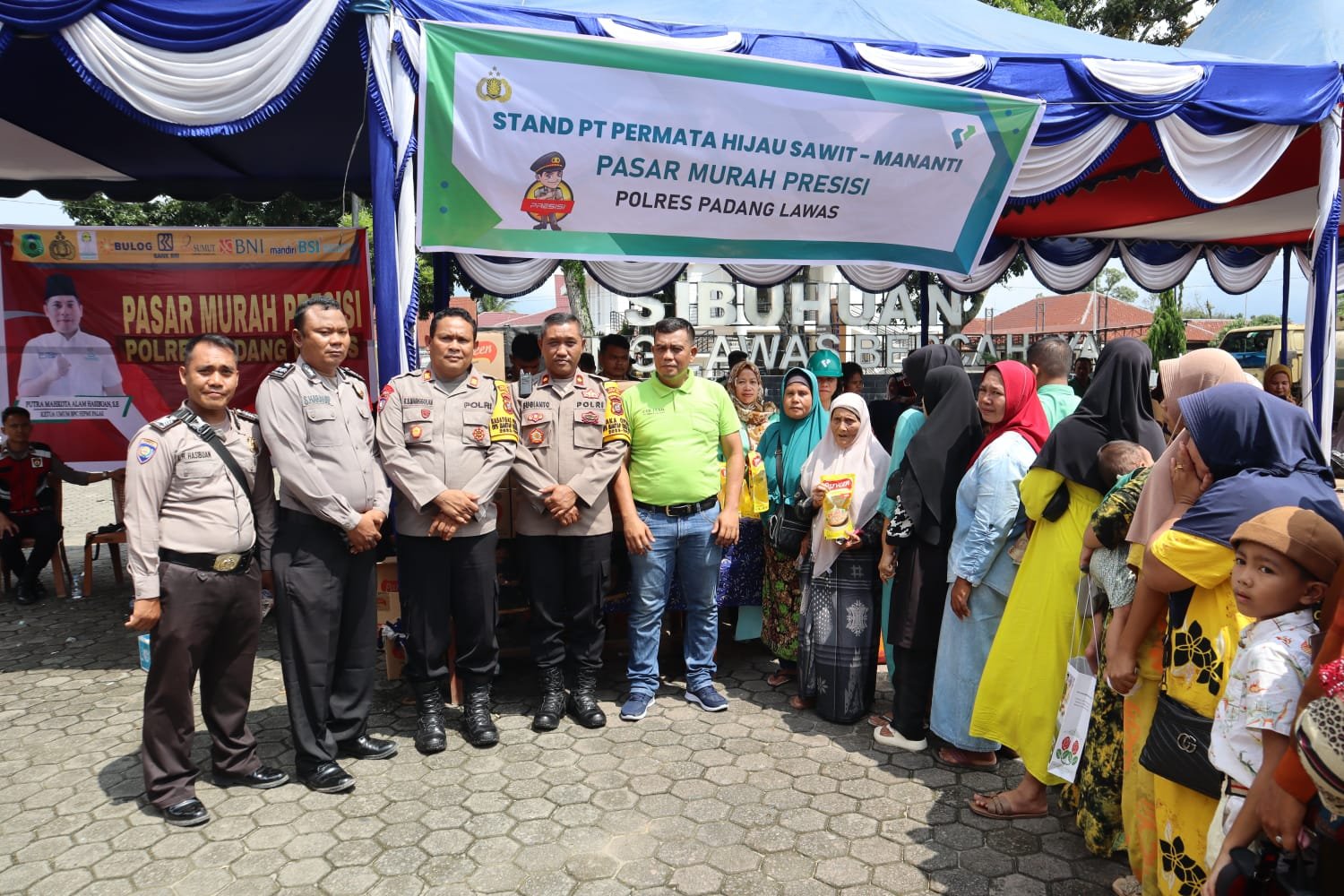 Rayakan HUT Ke-4, Polres Palas Gelar Pasar Murah