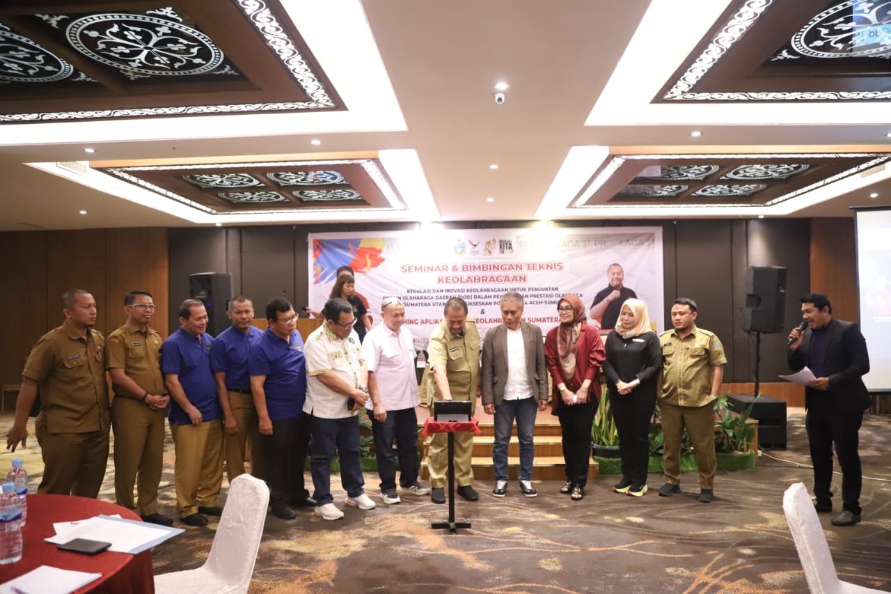 Pj Gubsu Luncurkan Aplikasi Siprolaga, Wujudkan Satu Data Keolahragaan di Sumut