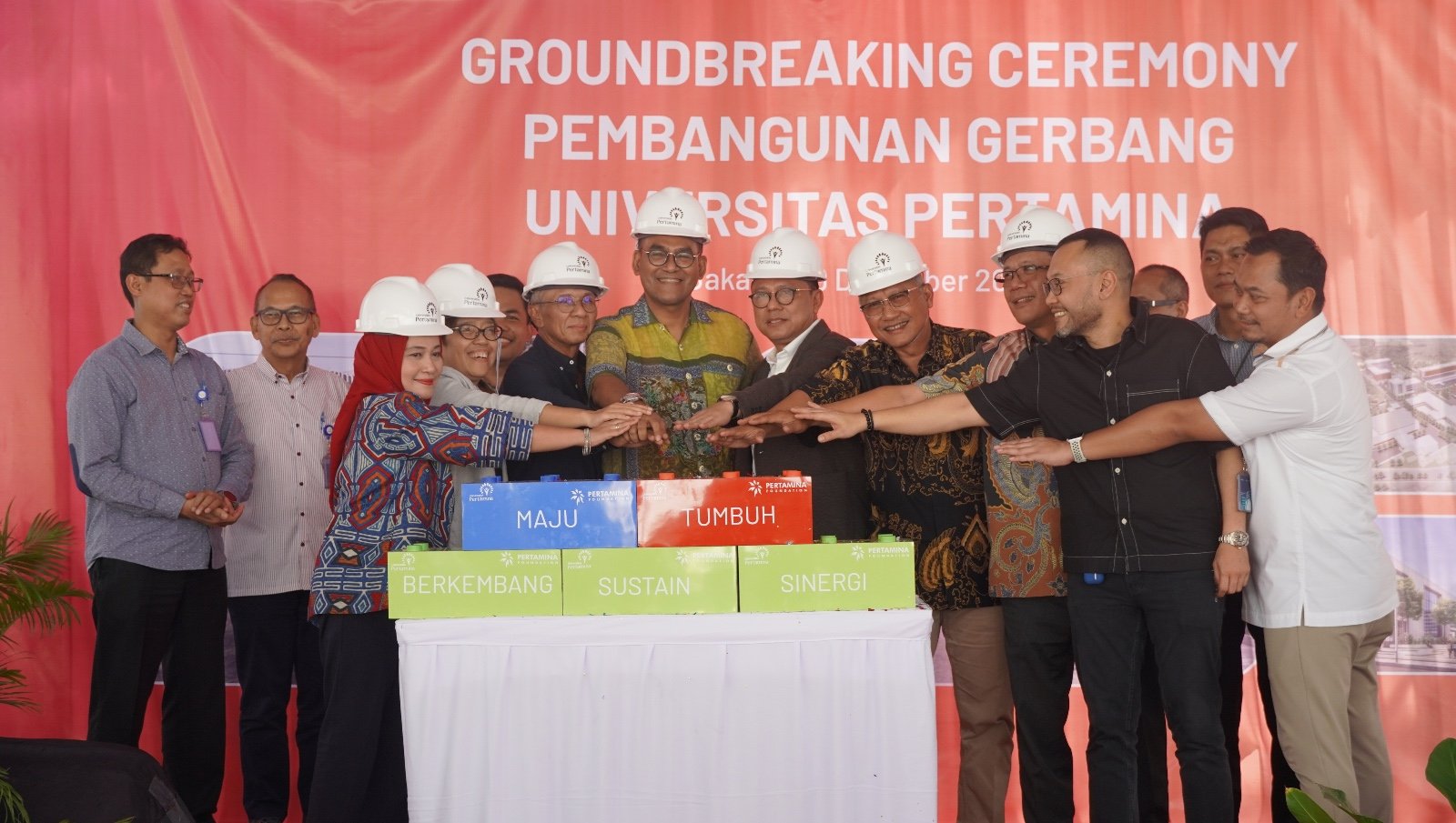 Peletakan Batu Pertama, Pertamina Dukung Pengembangan Kampus Universitas Pertamina