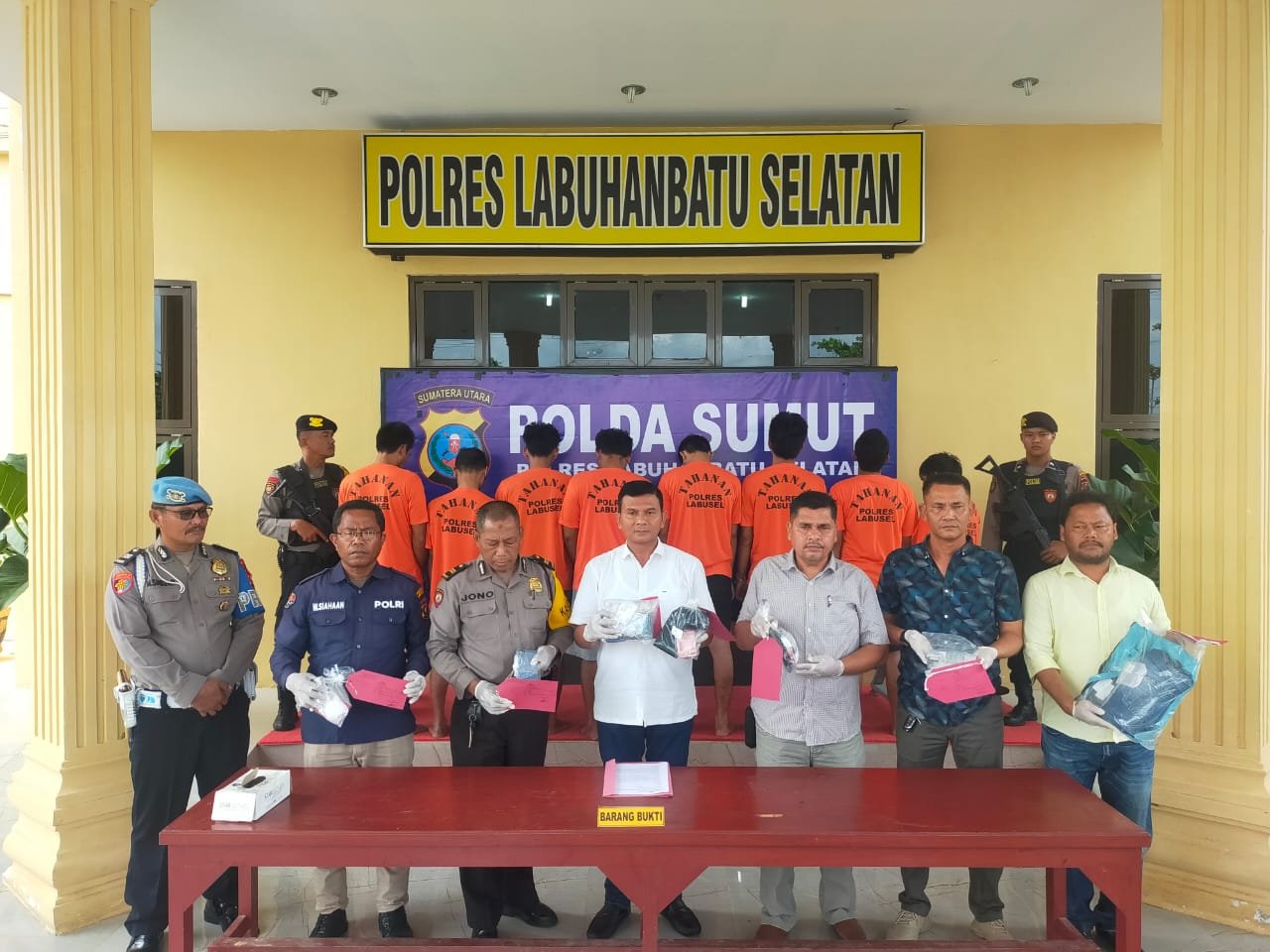 Polres Labusel Ungkap 8 Kasus Narkotika Ringkus 9 Tersangka