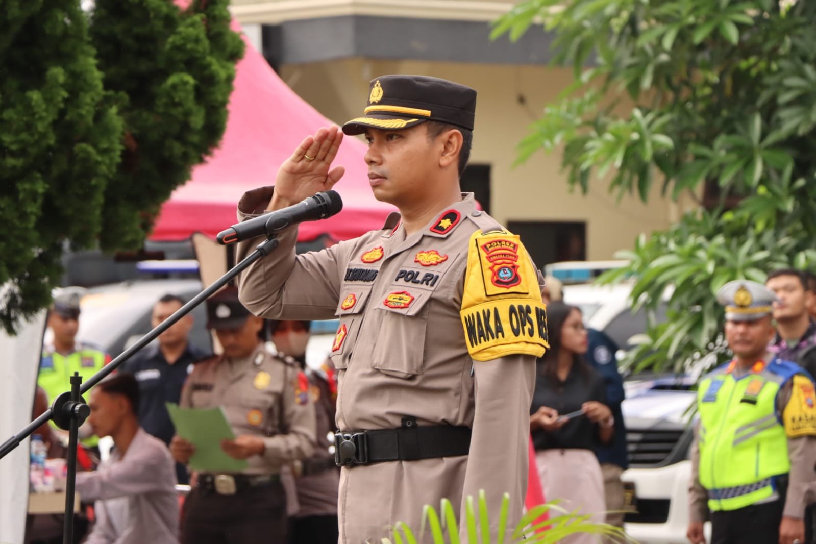 Amankan Nataru, Polres Sergai Gelar Apel Pasukan Ops Lilin Toba 2023