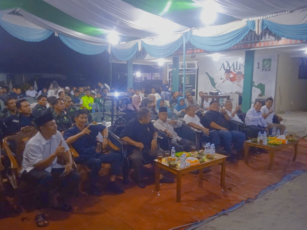 Meriah !!! Nobar Debat Cawapres Kedua Bersama TKD AMIN Kabupaten Sergai