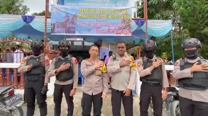 Kapolres Samosir Monitoring Pelaksanaan Ops Lilin Toba 2023