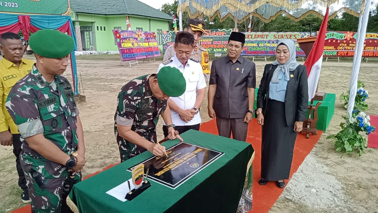 Danrem 031/ Wira Bima Resmikan Koramil 06 Tanjung Medan