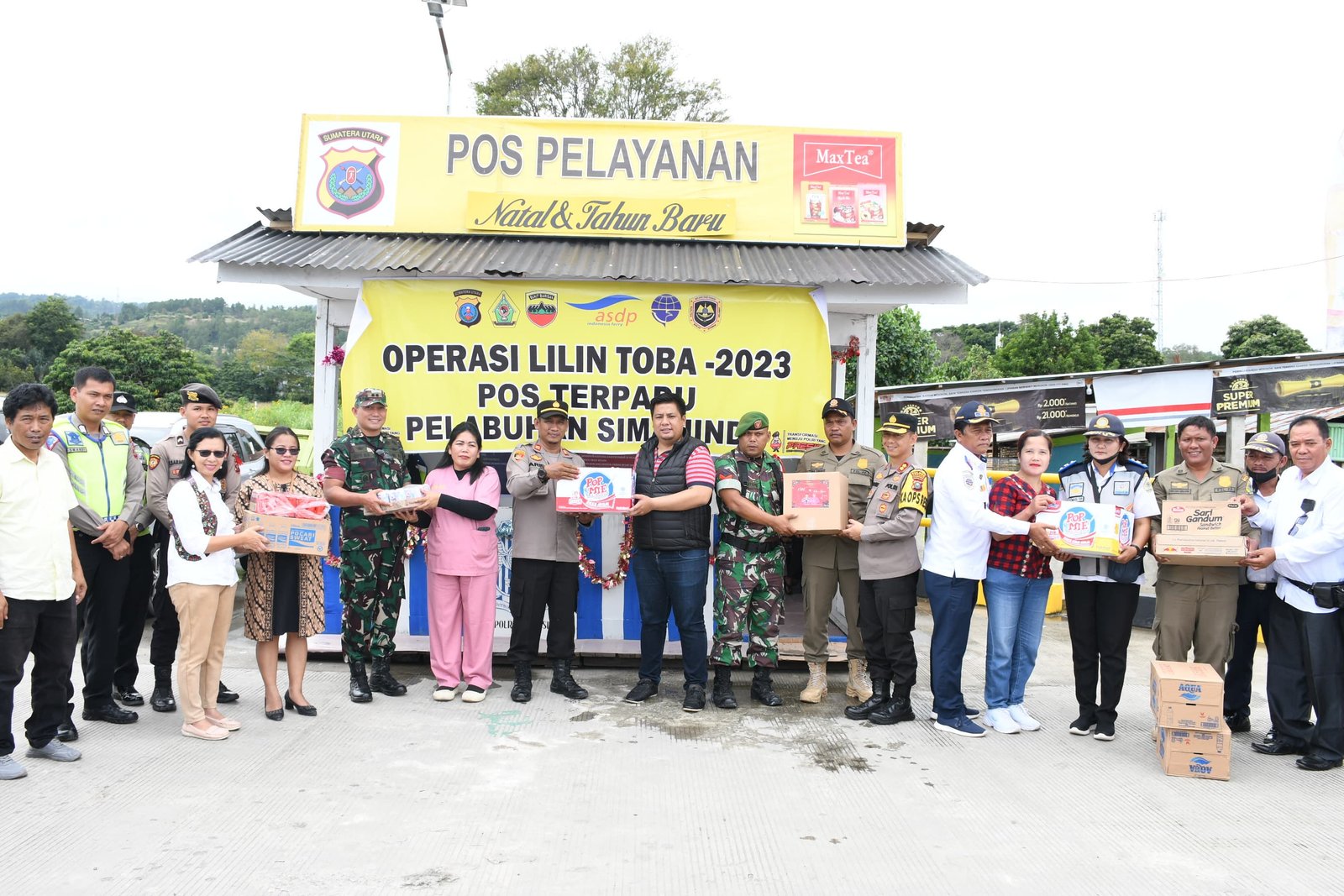 Bupati Samosir Monitoring Pos PAM Ops Lilin Toba 2023