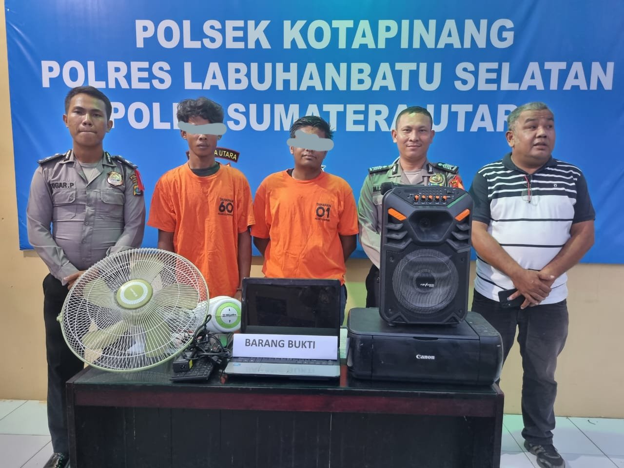 Polres Labusel Ungkap Kasus Pembobolan Sekolah di Blok Songo