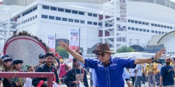 Dihadiri Capres 02 Prabowo Subiato, Kesenian Jarkep dan Reog Meriahkan Konsolidasi Partai Demokrat Sumatera Utara