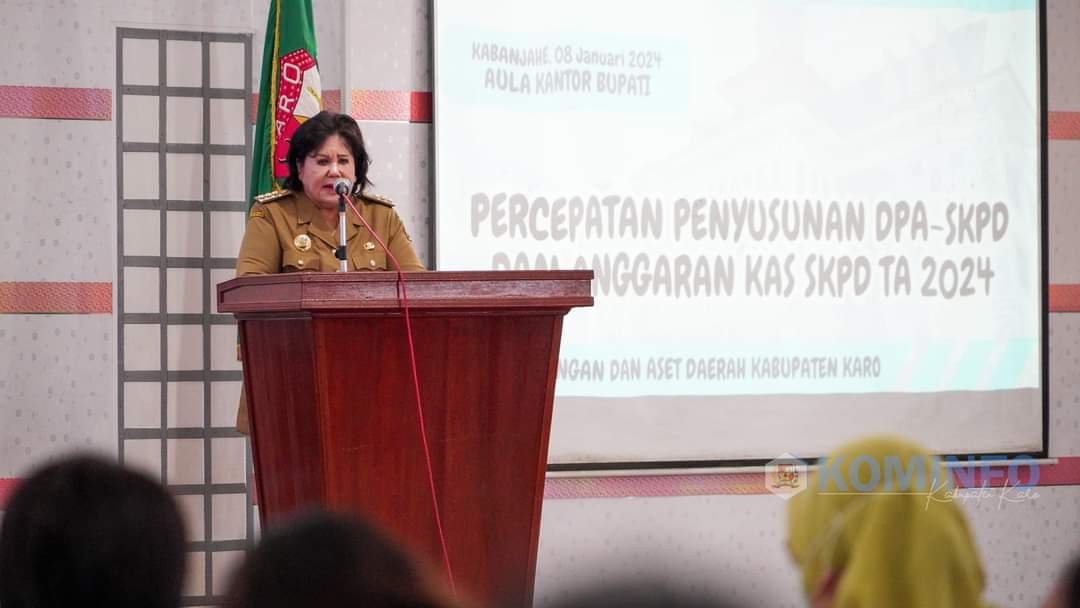 Bupati Karo Hadiri Rapat Percepatan Penyusunan DPA-SKPD dan Anggaran Kas SKPD TA 2024