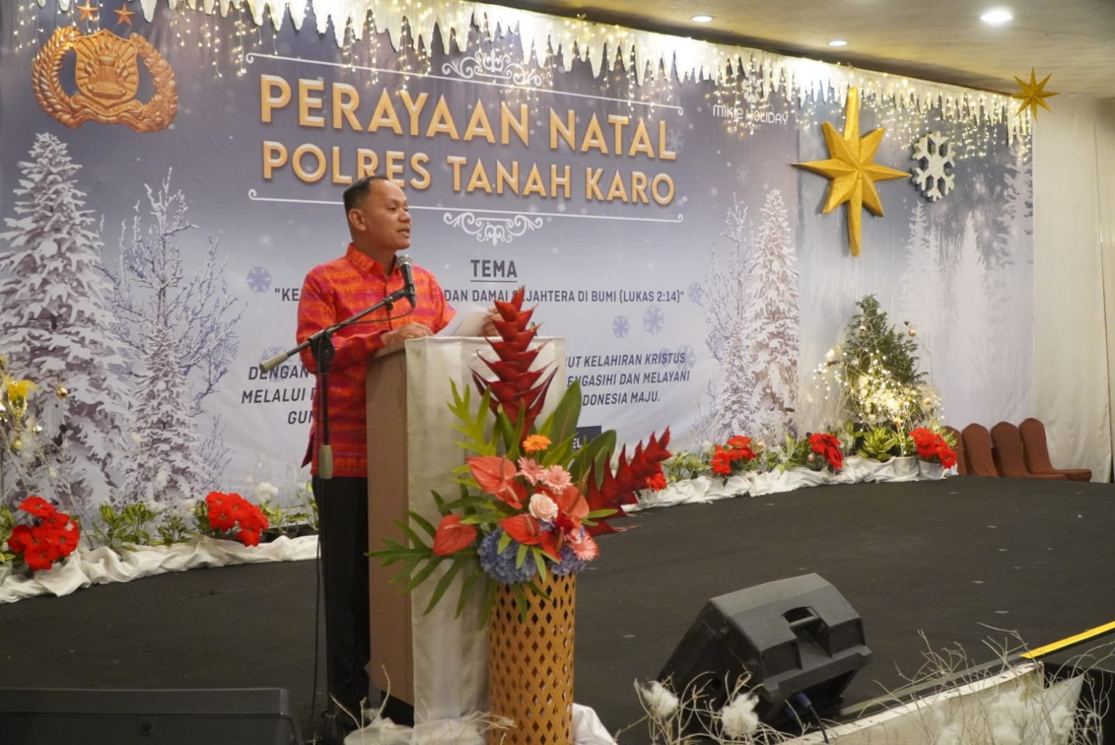 Keluarga Besar Polres Tanah Karo Rayakan Natal dan Tahun Baru
