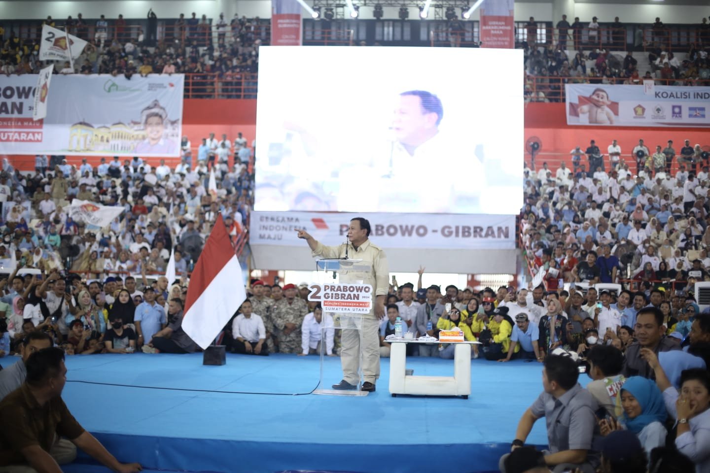 Jumlah Massa Tembus 58 Ribu, TKD Sumut Sebut Prabowo Makin Dicintai Rakyat