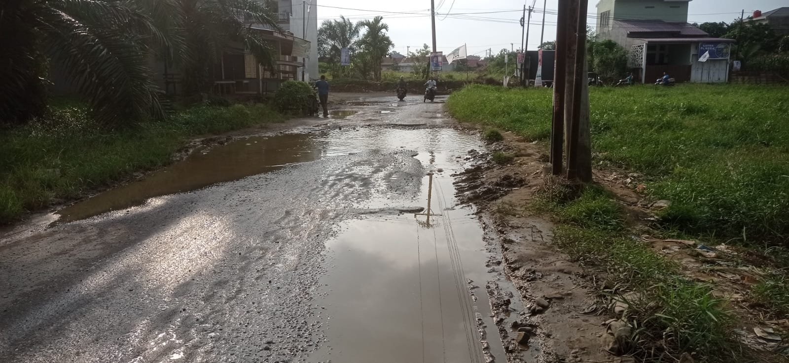 Jalan Puna Sembiring Desa Tanjung Anom, Mirip Kubangan Kerbau