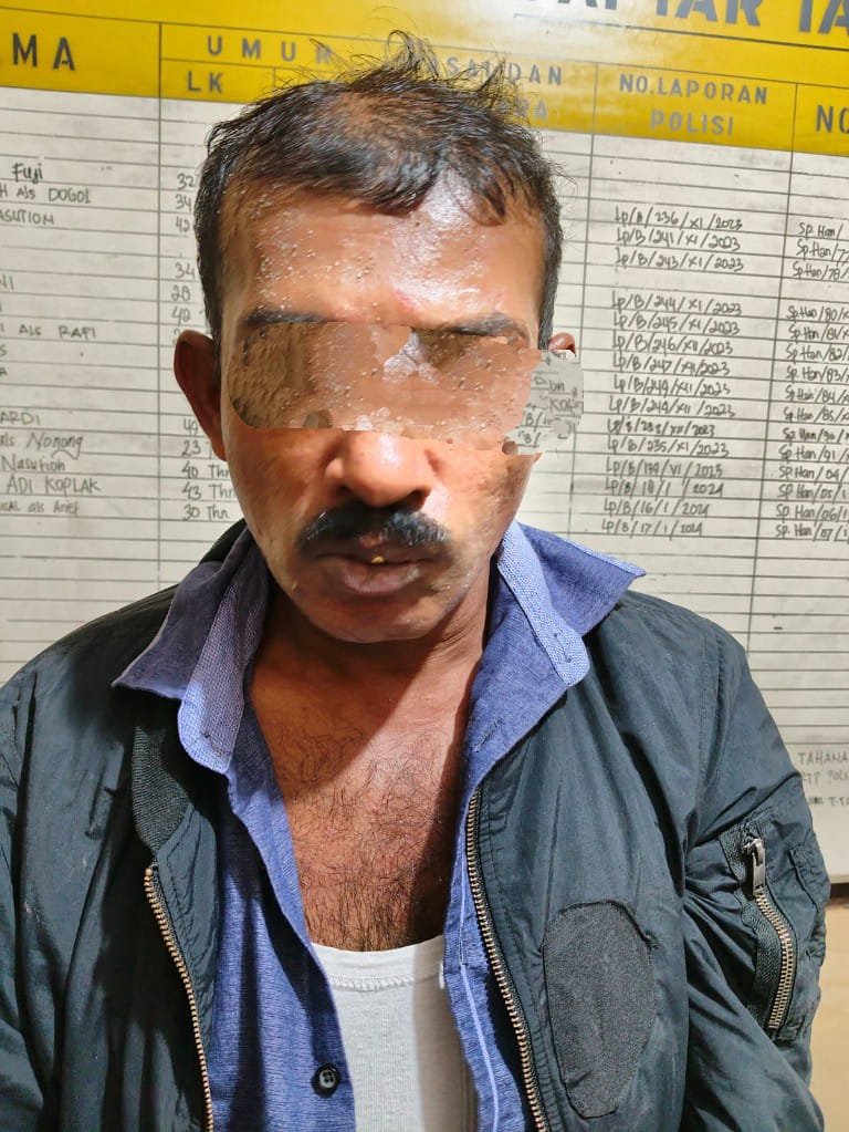 Polsek Perbaungan Amankan Warga Kampung Juani, Bawa Ganja dan Sabu