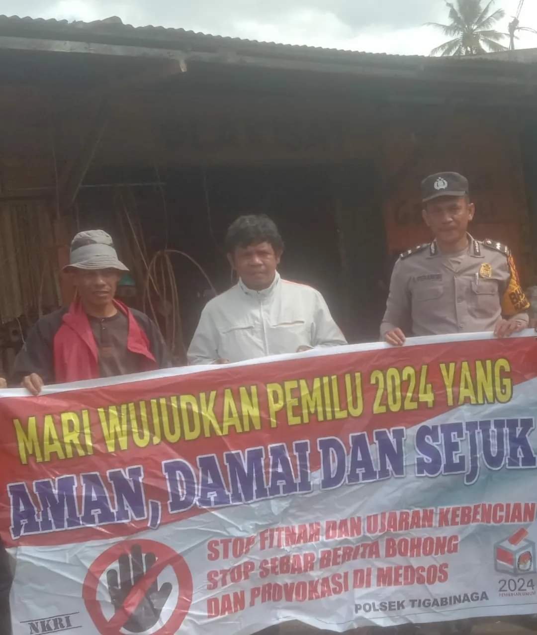 Jelang Pemilu 2024, Bhabinkamtibmas Polsek Tigabinanga Imbau Kerukunan Masyarakat