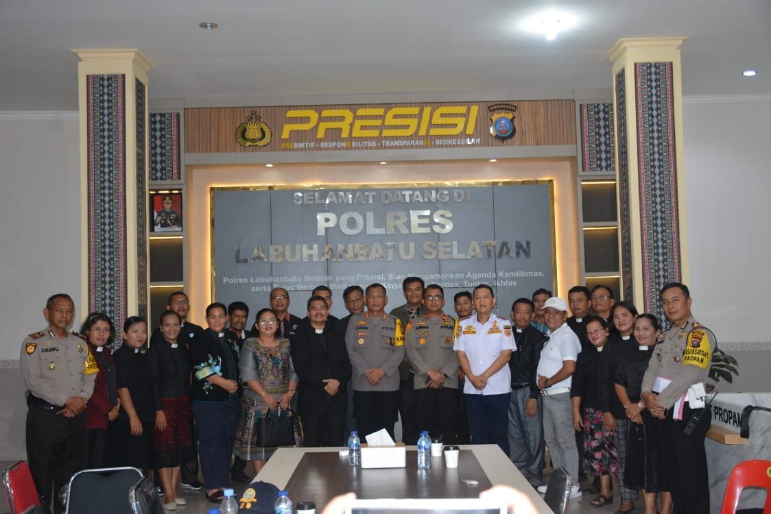Kapolres Labusel Terima Kunjungan Persatuan Pendeta GMI